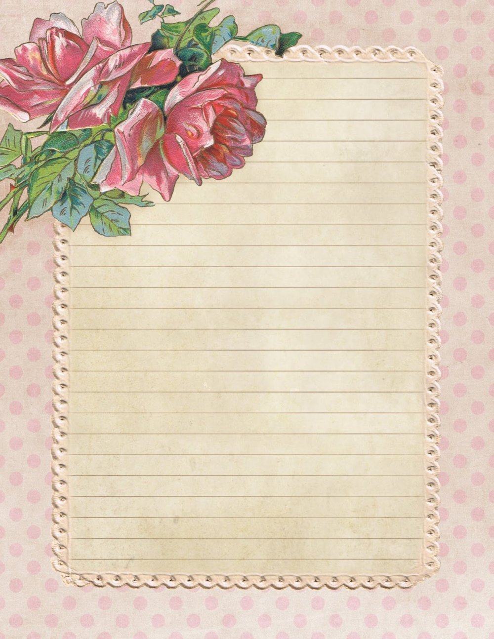 Красивый лист для письма