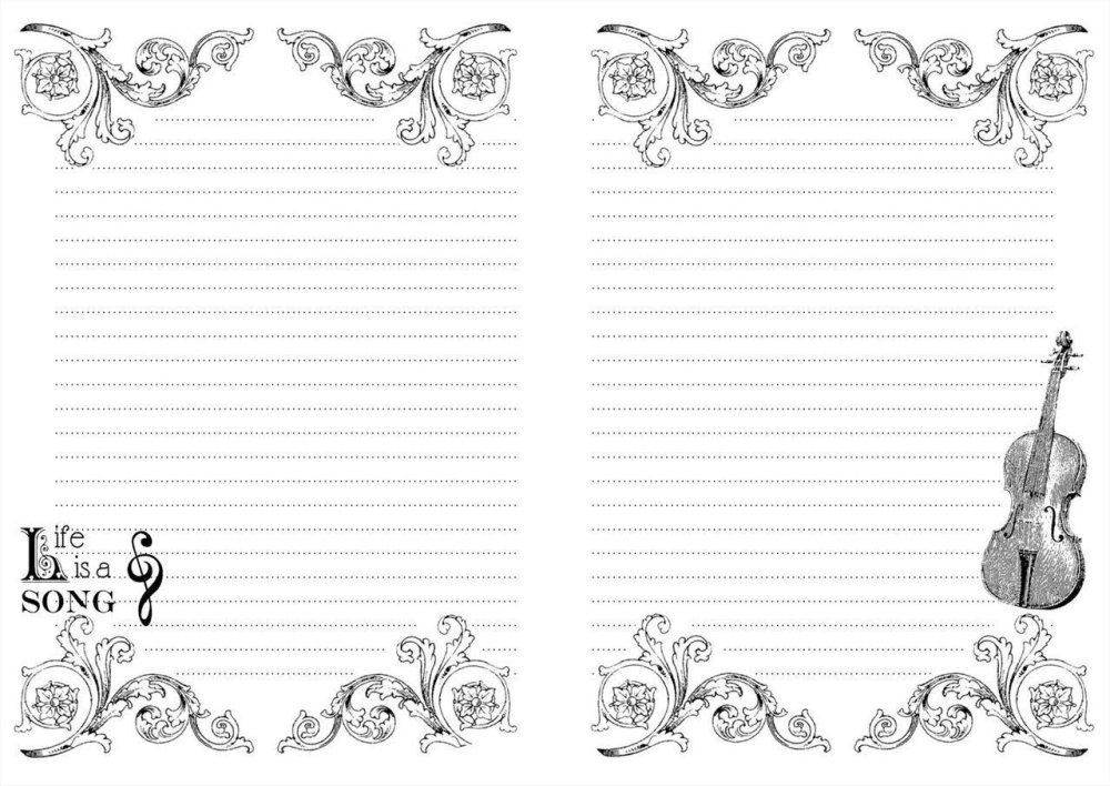 Листы для блокнота Скрапбукинг