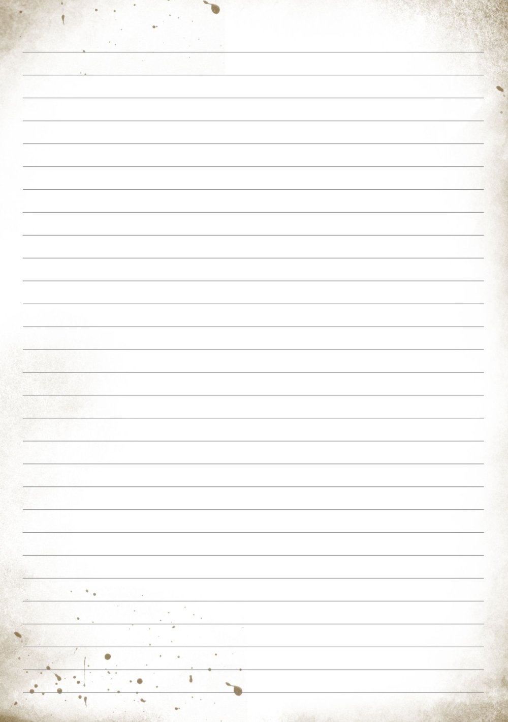 Линованные листы для блокнота