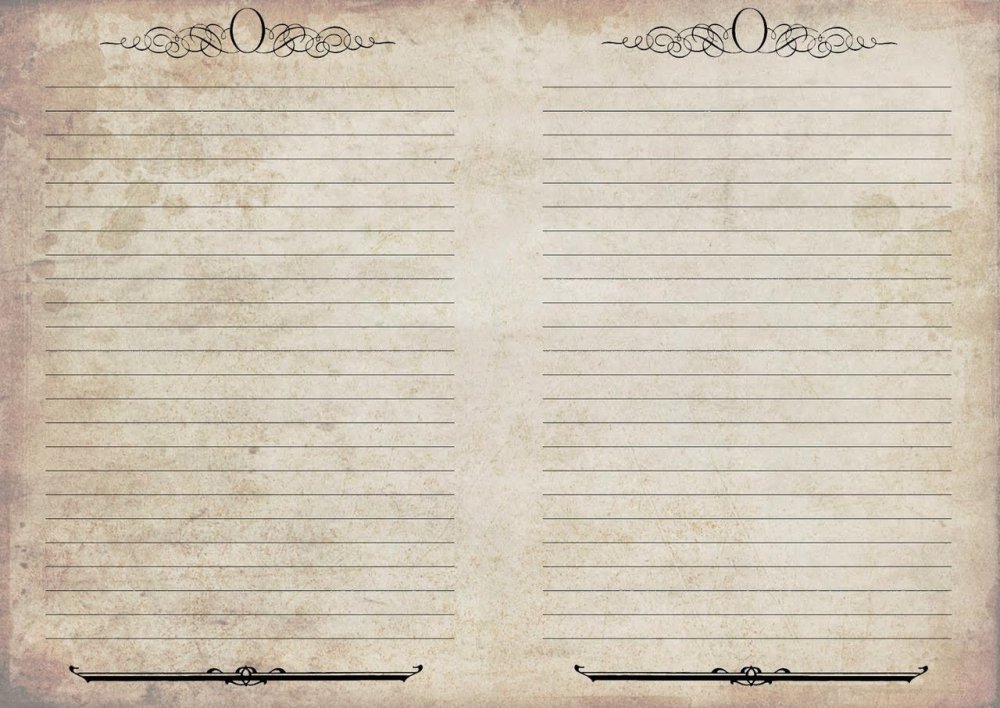 Винтажные страницы для блокнота