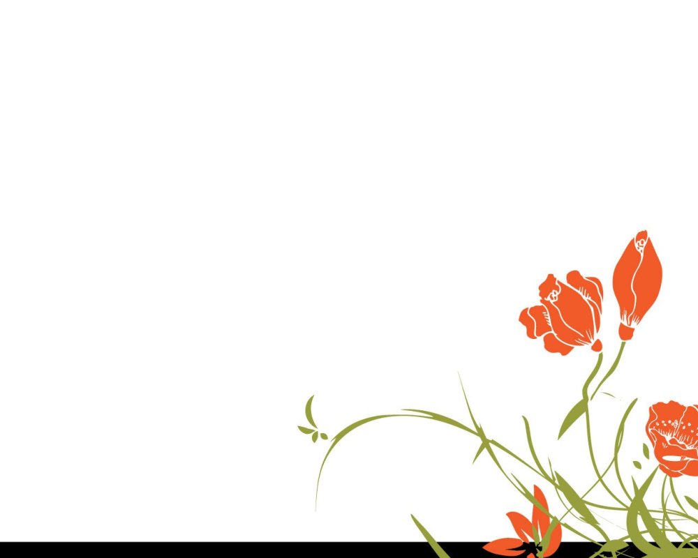 Цветы для слайда в презентации