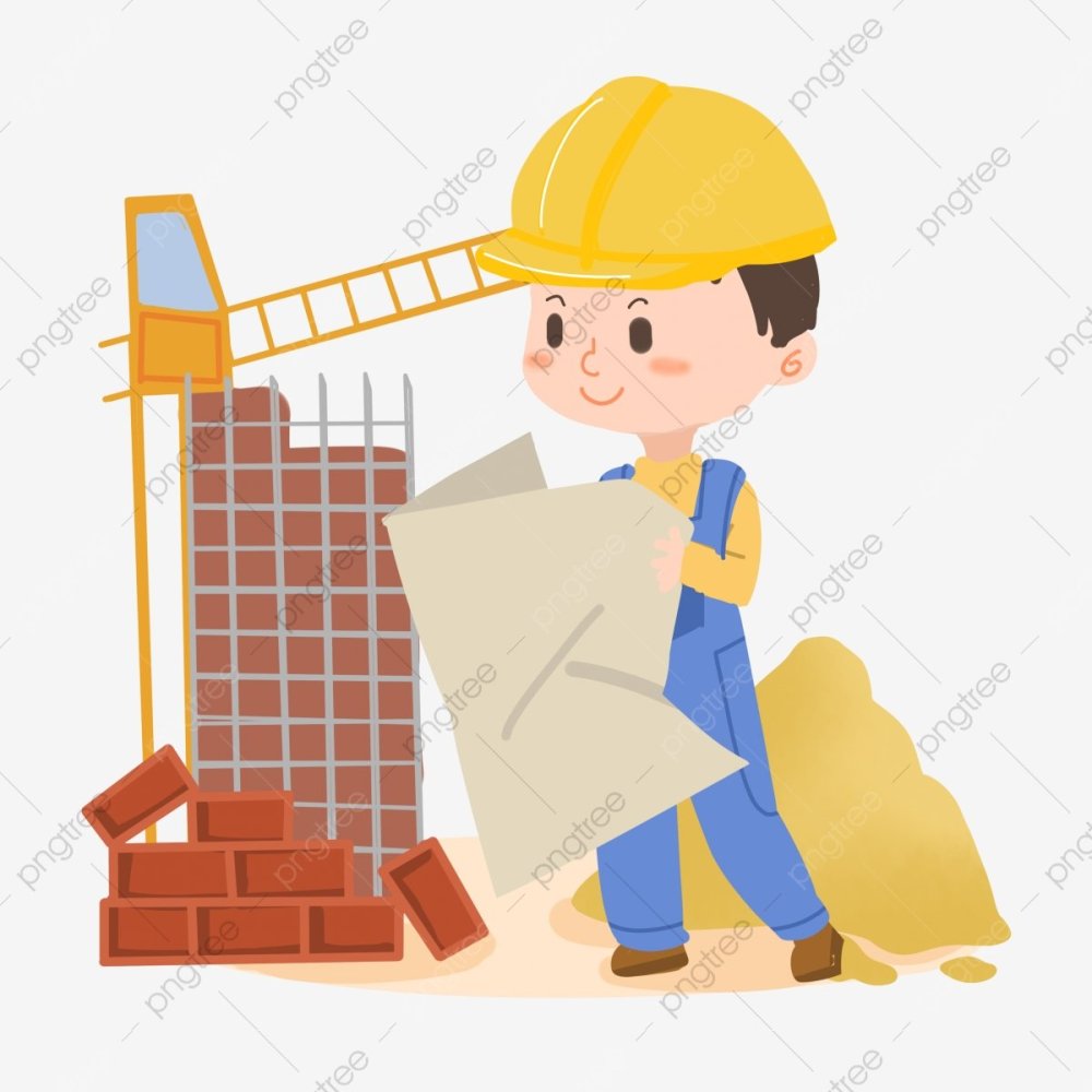 Строитель вектор фон