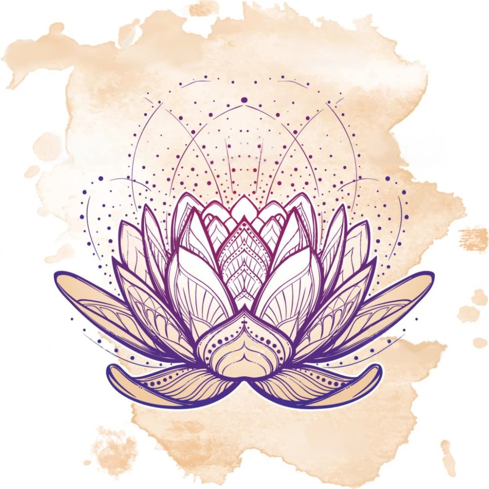 Индийская Мандала с лотосом
