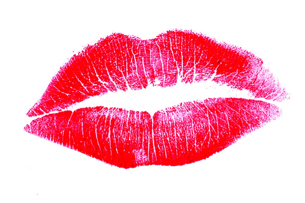 Отпечаток губной помады