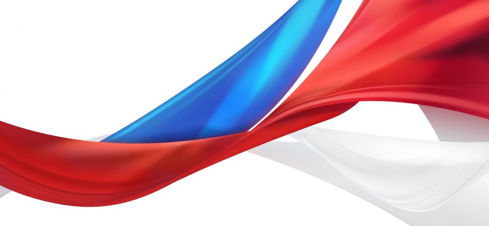 Флаг России лента сбоку