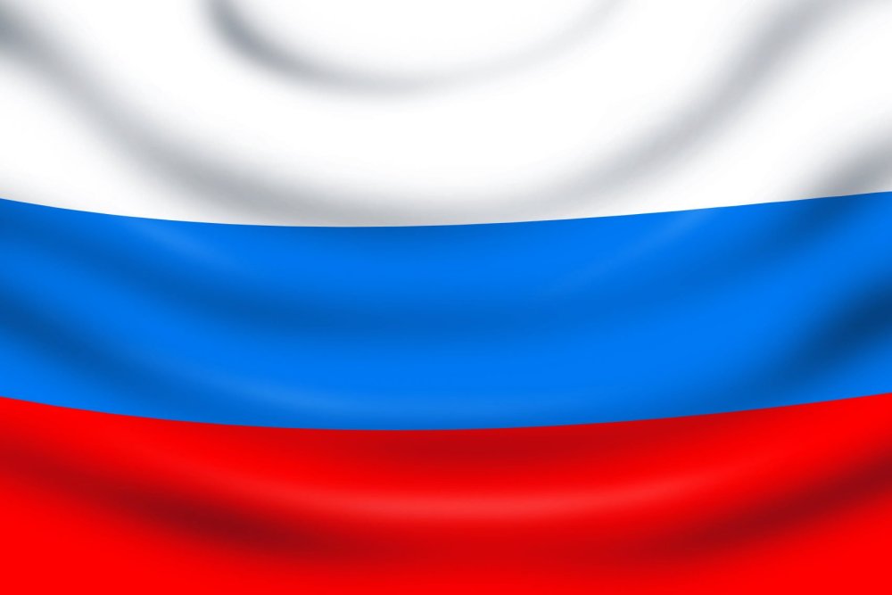 Макет российского флага