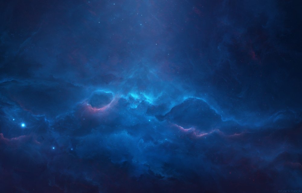 Синий фон космос