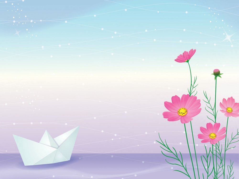 Фон весенний детский