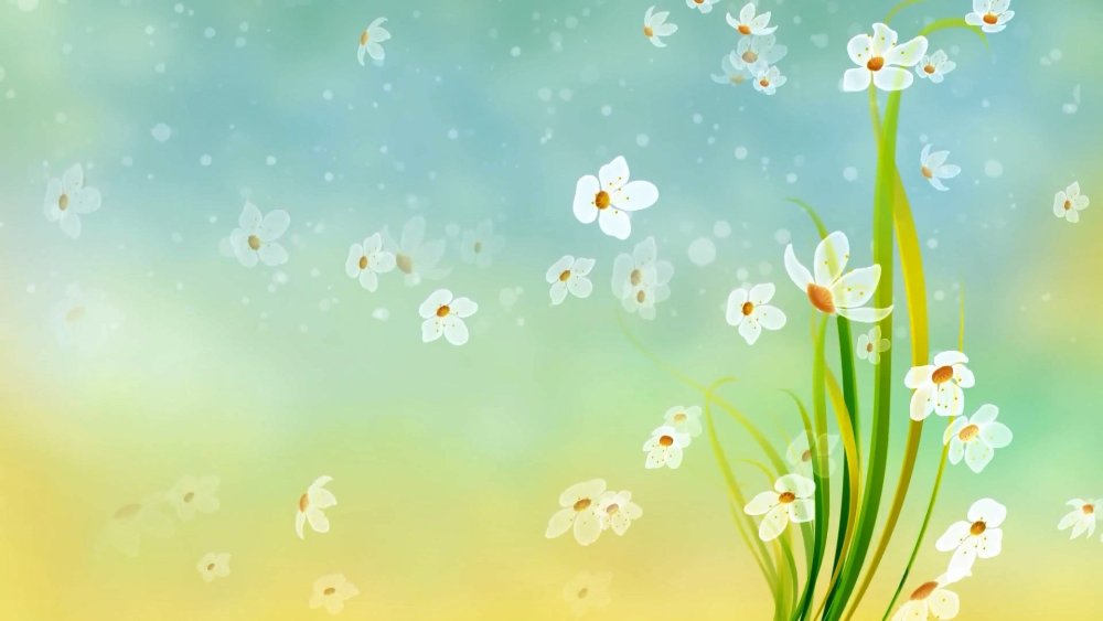 Детский весенний фон нейтральный