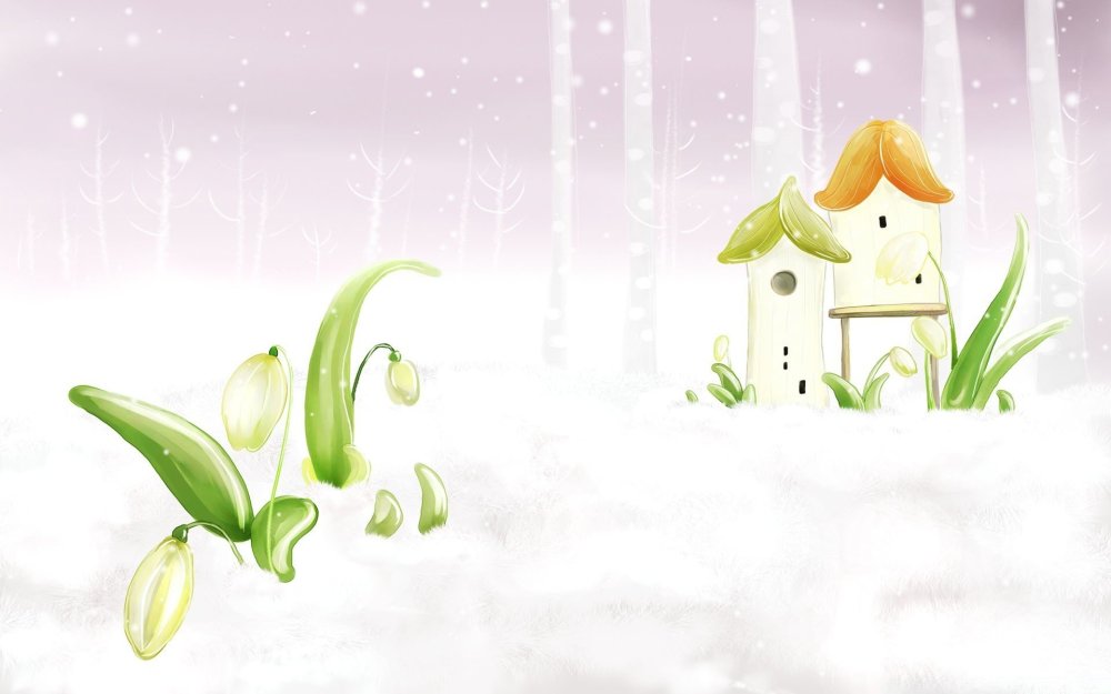 Весна мультяшная