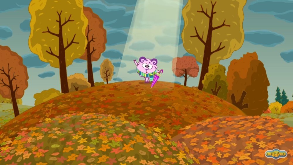 Лес мультяшный