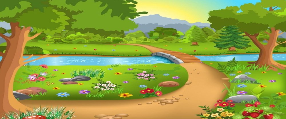 Фон Полянка для детей