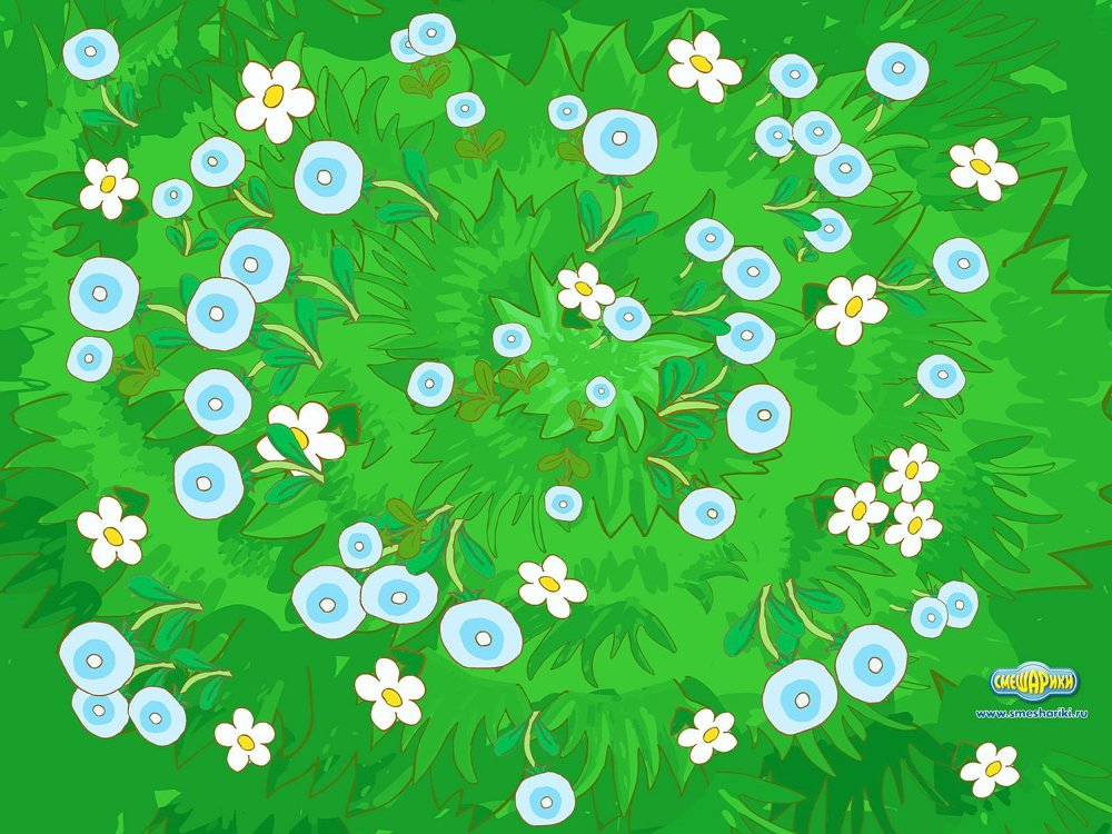 Лесной фон мультяшный