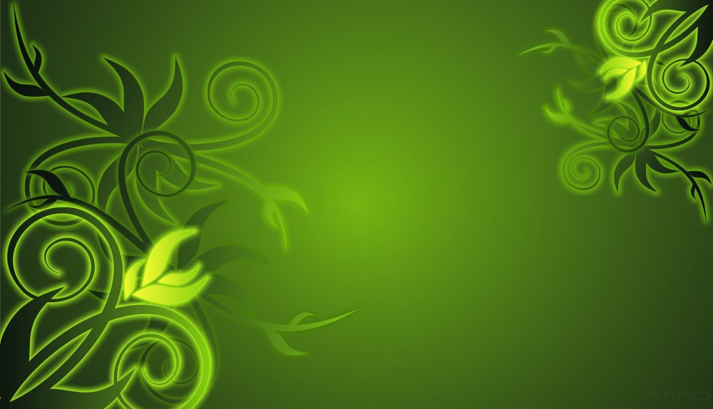Красивые зелёные обои