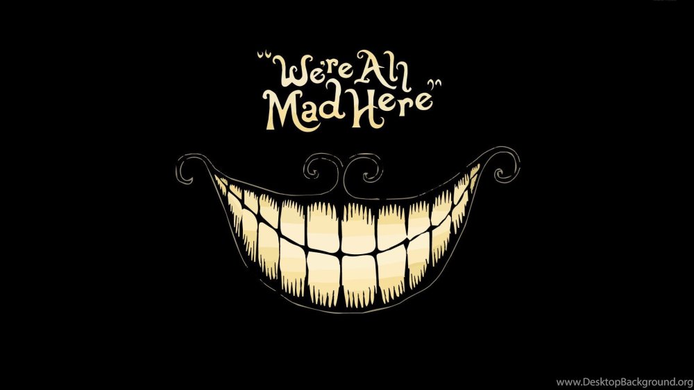 Чеширский кот улыбка в темноте