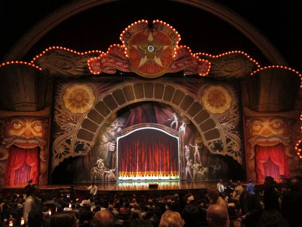 Сценография цирковой арены цирка дю солей