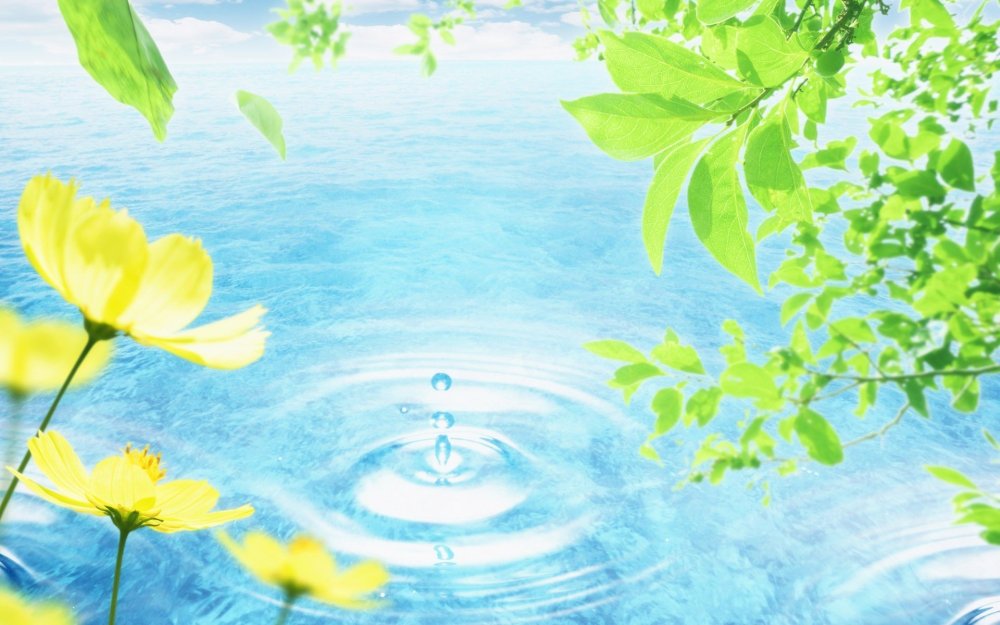 Фон для презентации вода