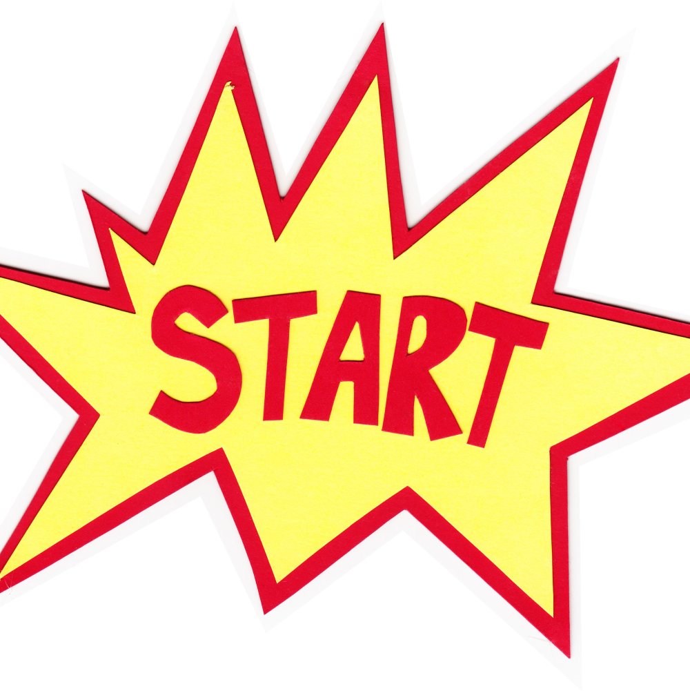 Старт мультяшный