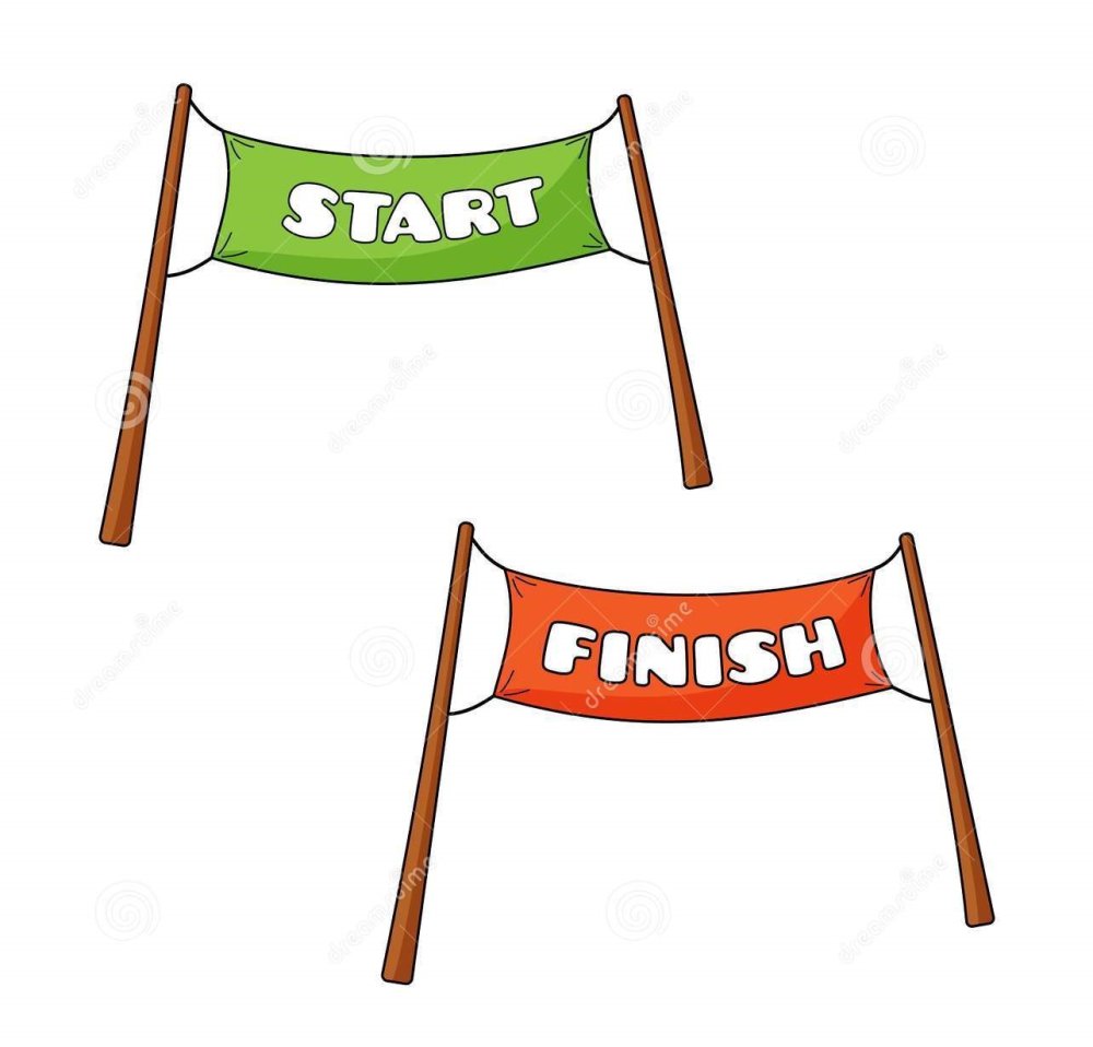 Надпись старт и финиш для детей