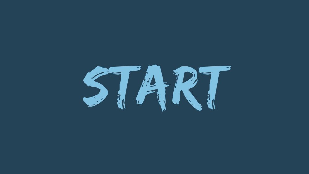 Start надпись