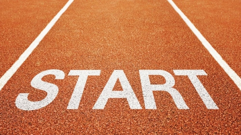 Надпись старт