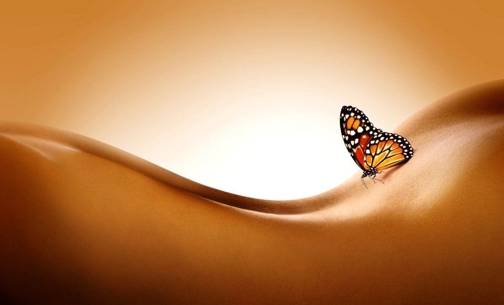 Красивый изгиб тела