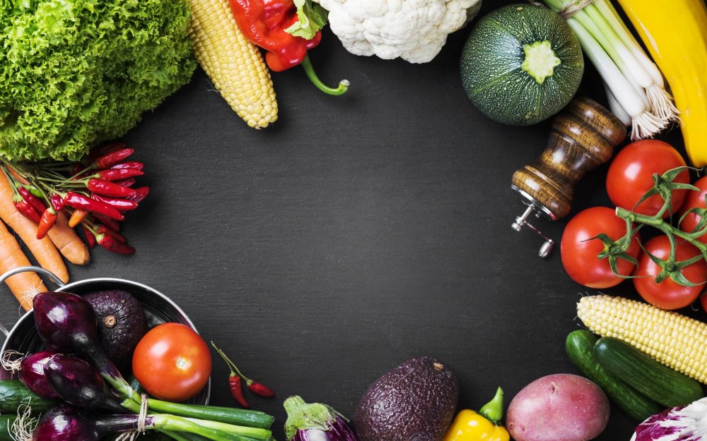 Рекламный баннер фрукты и овощи