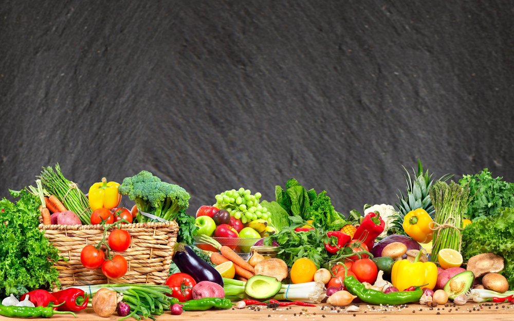 Овощи фрукты баннер