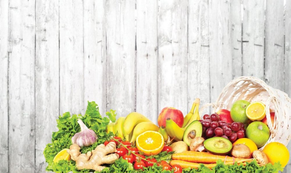 Овощи фрукты баннер