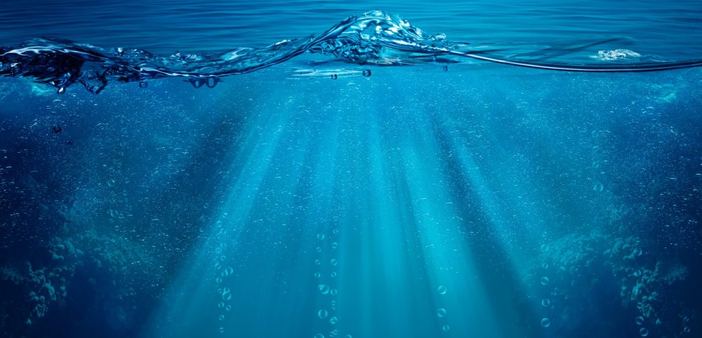 Океан срез воды