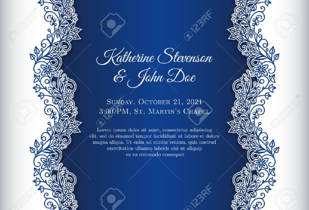 Голубой фон для свадебного приглашения