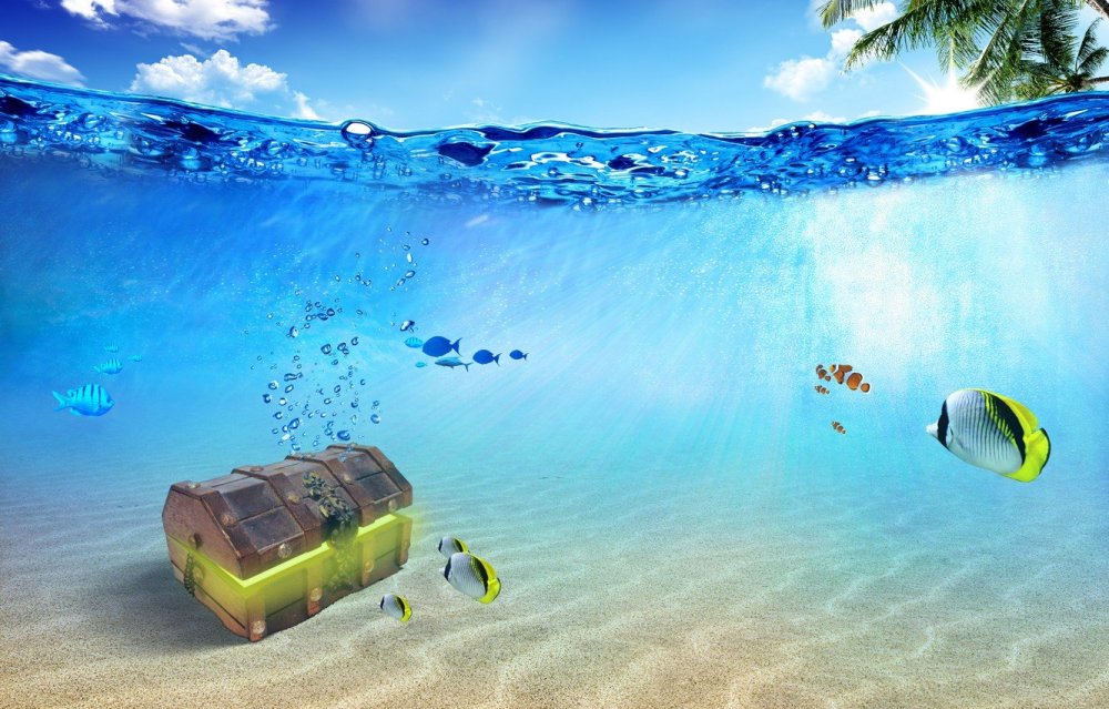 Фон под водой