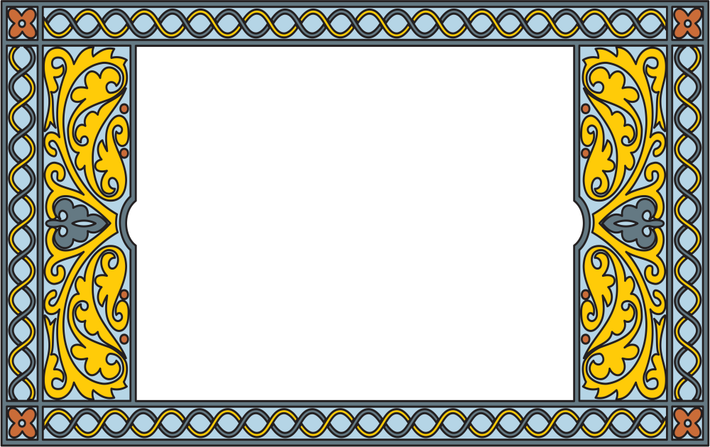 Восточный орнамент красный