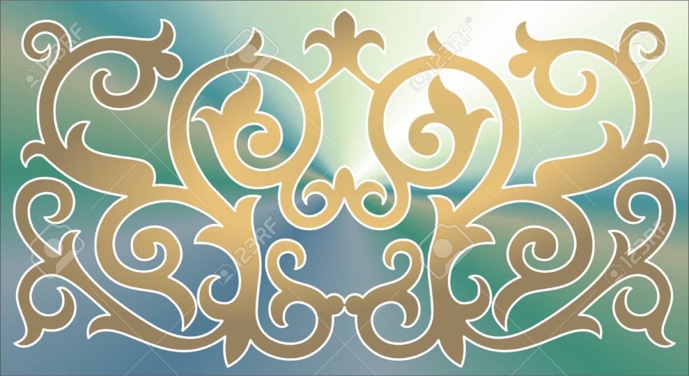 Казахские узоры фон