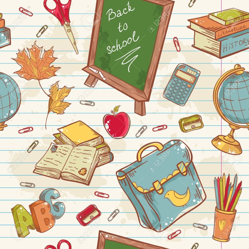 Бумага для скрапбукинга Школьная тематика