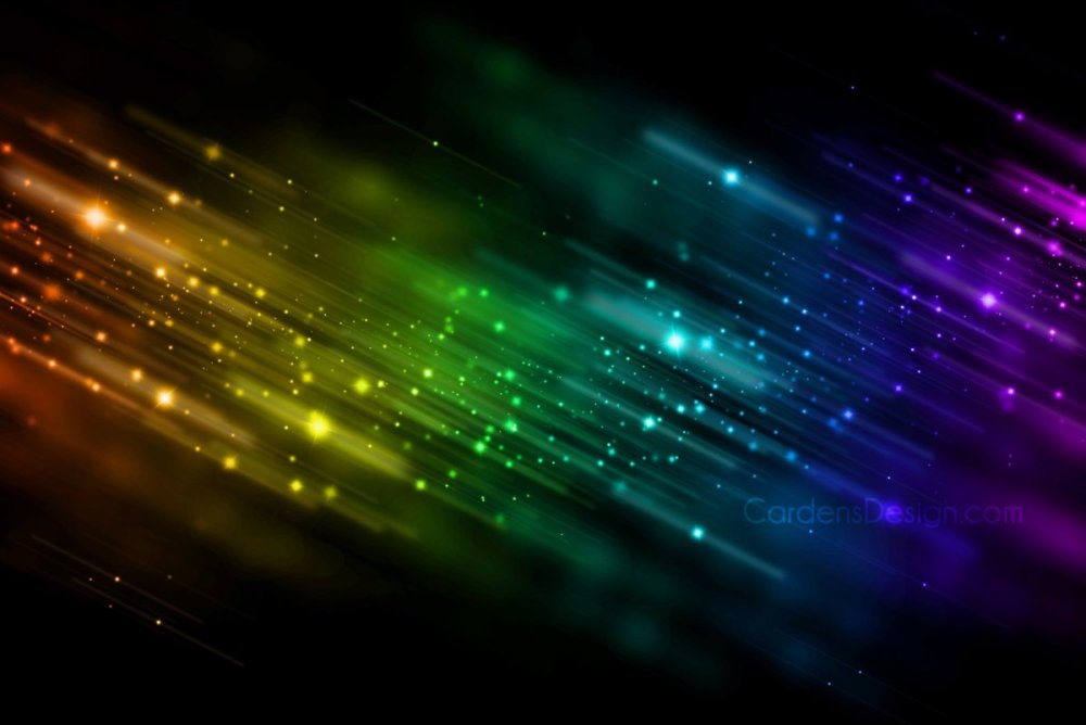 Радужный светящийся фон