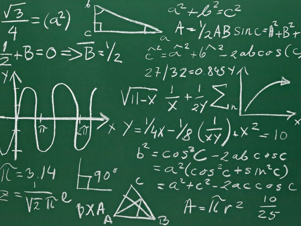 Формулы на доске