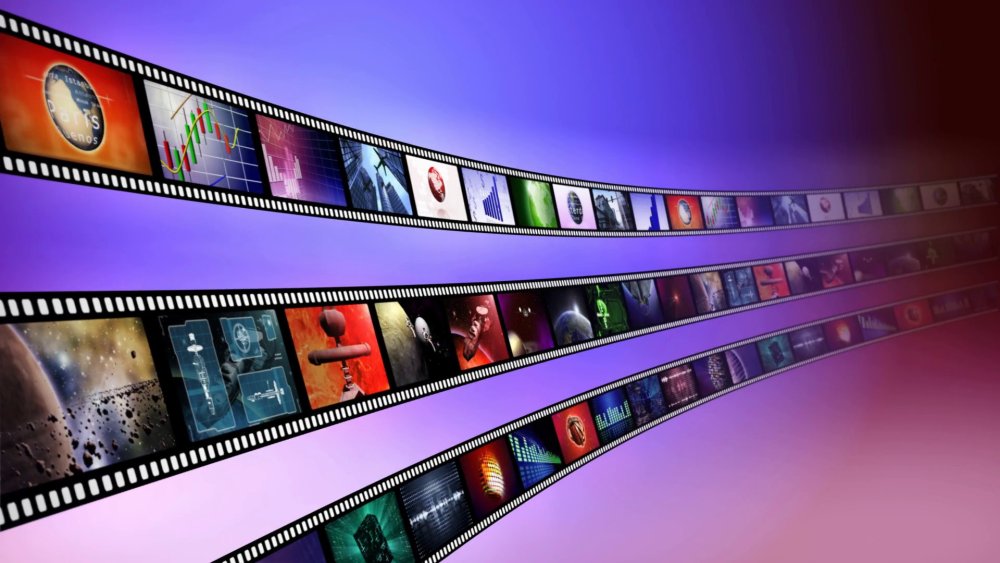 Кинопленка на прозрачном фоне