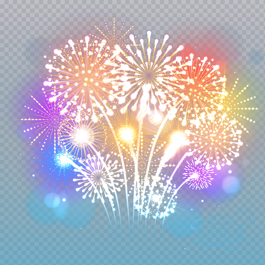 Фейерверк на темном фоне