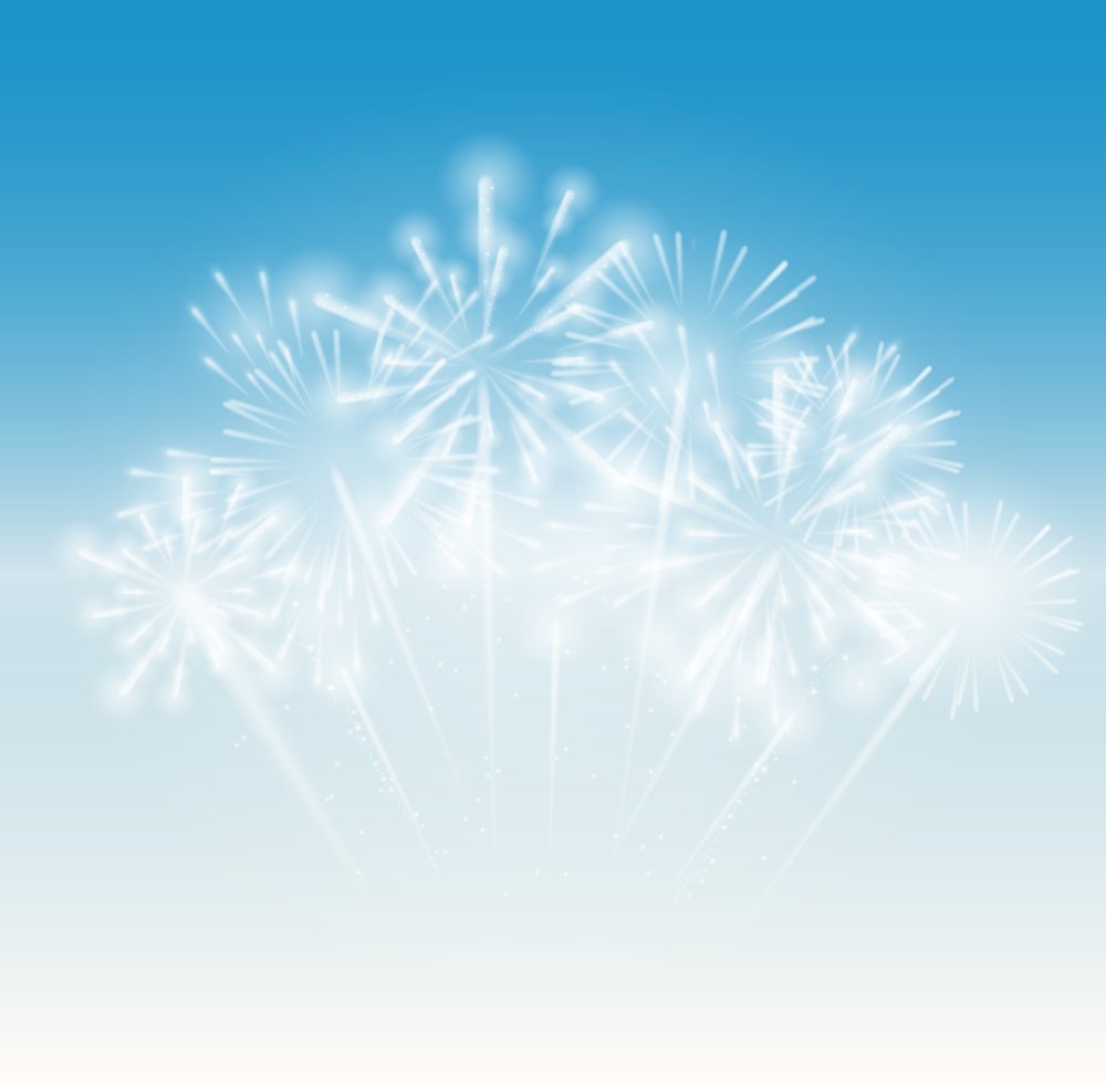 Салют на Светлом фоне