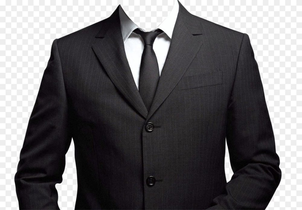 Силуэт пиджака с галстуком