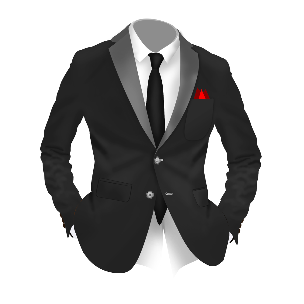 Пиджак с белой рубашкой и галстуком для фотошопа