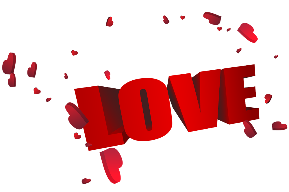 Я тебя люблю на черном фоне