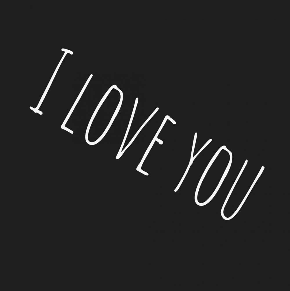 Обои с надписью i Love you