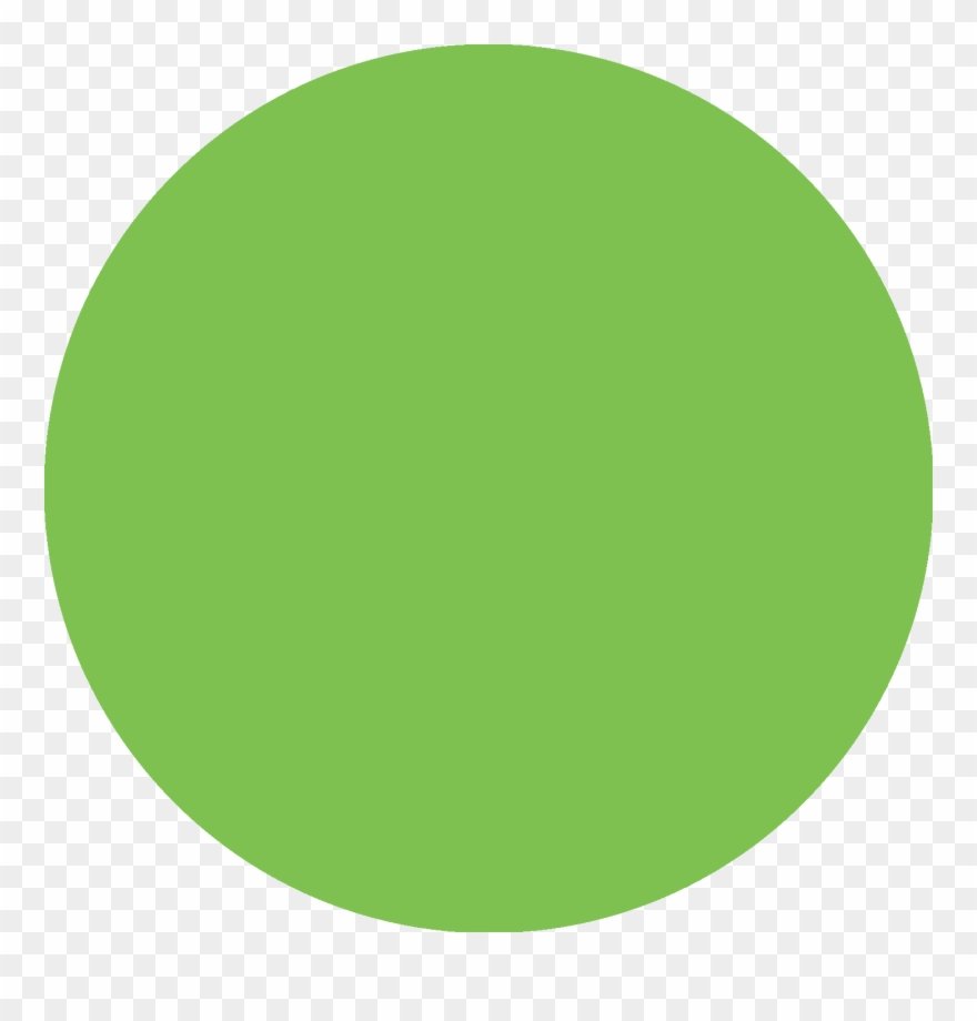 Светло зеленый круг