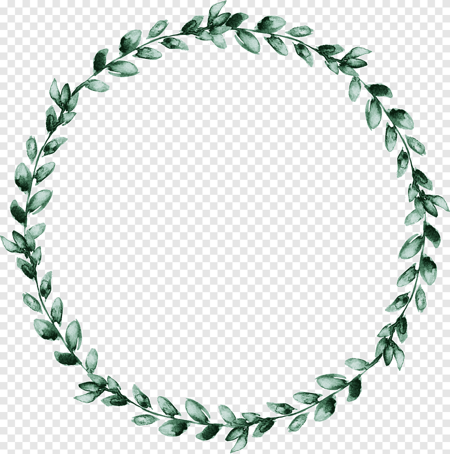 Круглая рамка из зелени