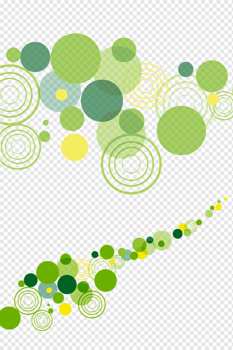 Разноцветные круги на прозрачном фоне