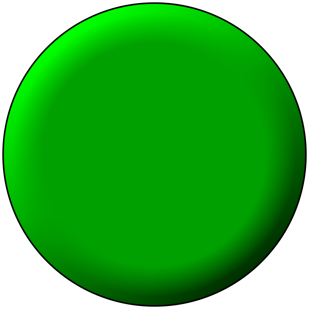 Круг зеленого цвета