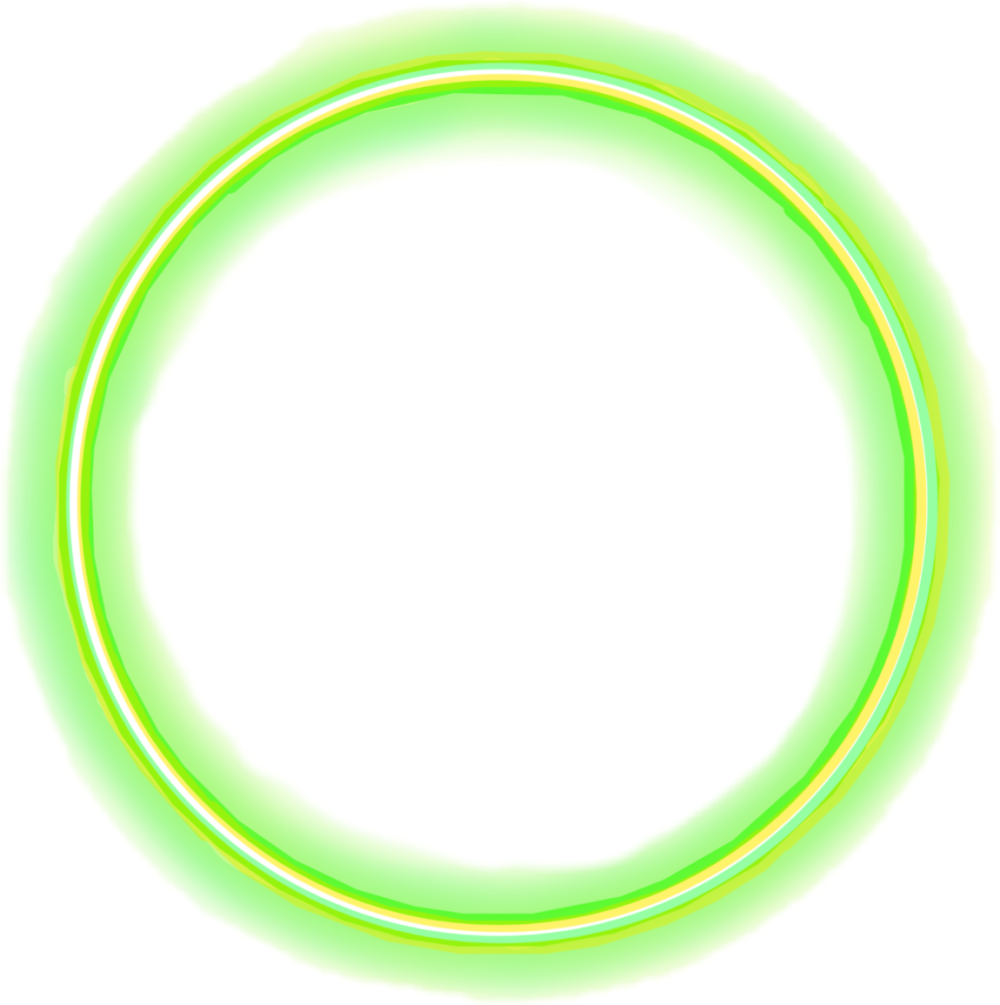 Круглая неоновая обводка