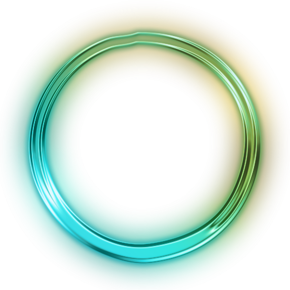 Круглая рамка неон